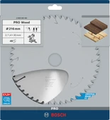 BOSCH Pro Wood 216 mm 48 Diş Ahşap Daire Testere Bıçağı - 2