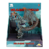 Standlı Ejderha Figürü  13 cm - Mavi thumbnail 3