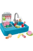 Su Ile Çalışan, Musluklu Modern Lavabo(kız Çocuk Oyuncak Mavi) Hd823 - 1