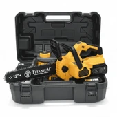 Titanium GTA X75 Güçlü Akülü Testere | 21V 4Ah Brushless, Çift Akülü Zincirli Testere - 3