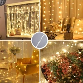 MİGHTY 3x3 METRE 300 LED KUMANDALI LED GECE LAMBASI PERDE IŞIĞI PERİ LED - 6