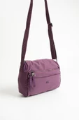Yumuşak Dokulu Ultra Hafif, Esnek ve Su Geçirmez Polyamid Kumaş Omuz Çantası Mor Model: (571-13-14C) thumbnail 4