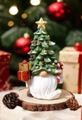Kış Masası Noel Ağacı Süslemeleri İç Mekan Ev Dekorasyonu NOEL BABALI ÇAM AĞACI - 3