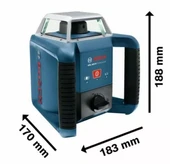 BOSCH GRL 400 H Rotasyon Lazerli Nivo Seti 400 mt Mesafeli thumbnail 2
