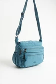 Yumuşak Dokulu Ultra Hafif, Esnek ve Su Geçirmez Polyamid Kumaş Omuz Çantası Mavi Model: (571-13-14D) thumbnail 4