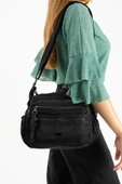 Yumuşak Dokulu Ultra Hafif, Esnek ve Su Geçirmez Polyamid Kumaş Omuz Çantası Siyah Model: (571-13-14D) thumbnail 1