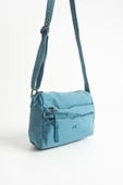 Yumuşak Dokulu Ultra Hafif, Esnek ve Su Geçirmez Polyamid Kumaş Omuz Çantası Mavi Model: (571-13-14C) thumbnail 4