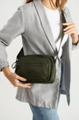Yumuşak Dokulu Ultra Hafif, Esnek ve Su Geçirmez Polyamid Kumaş Omuz Çantası Haki Model: (571-13-14E) thumbnail 2