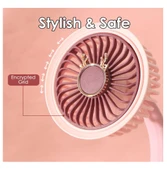 Taşınabilir Mini Klips Bebek Arabası Fanı, Fan Elektrikli Soğutma Hava Sirkülatöründe 360 Derece Dönebilen Klips thumbnail 3