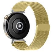 Huawei Watch GT6 41mm Uyumlu Manyetik Milanese Loop Metal Kordon   Gold thumbnail 2