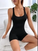Kadın Sırt Sporcu Kesim Kaşkorse Minibodycon - 3