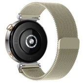 Huawei Watch GT6 41mm Uyumlu Manyetik Milanese Loop Metal Kordon   Retro Gold thumbnail 2