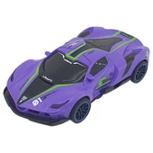 Sürtmeli Drift Arabalar 15 cm - D400-52 - Mor thumbnail 1