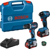Bosch GDR 18V-220C Bits Sıkma + GSR 18V-90C Vidalama + 2x4 Akü Kombi Seti - 1