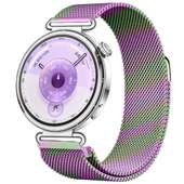 Huawei Watch GT6 41mm Uyumlu Manyetik Milanese Loop Metal Kordon   Rainbow - 1
