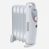 Mini 600 W 5 Dilim Elektrikli Termostatlı Radyatör Beyaz thumbnail 1