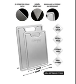 2 Li Kesim Panosu Çelik Kesme Panosu Paslanmaz Kesim Panosu - 1