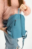Yumuşak Dokulu Ultra Hafif, Esnek ve Su Geçirmez Polyamid Kumaş Sırt Çantası Mavi Model: (571-13-14A) thumbnail 3