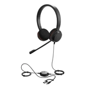 Jabra Evolve 20 Duo USB-C/A MS Mikrofonlu Kulak Üstü Kulaklık - 1