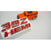 Dodge Challenger Charger 6.4L 392 HEMI Bagaj Krom Metal Yazı Amblem Arma - 1