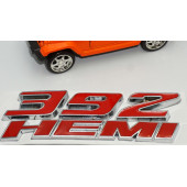 Dodge Challenger Charger 6.4L 392 HEMI Bagaj Krom Metal Yazı Amblem Arma - 5