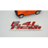 Dodge Challenger Charger 6.4L HEMI Bagaj Krom Metal Yazı Amblem Arma thumbnail 3