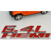 Dodge Challenger Charger 6.4L HEMI Bagaj Krom Metal Yazı Amblem Arma thumbnail 5