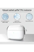 Airpods Pro 3. Nesil ile Uyumlu Şeffaf Cyrstal Clear Ultra Berrak Kılıf ( Kulaklık Değildir ) thumbnail 4