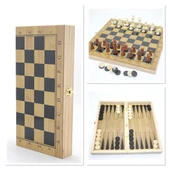 Ahşap Satranç ve Tavla Seti thumbnail 1