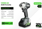 Voltz Vzsd-20 Akülü Torklu Vidalama 2x5 Ah - 2
