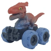 Sürtmeli Dinazor Arabalar 12 cm - H-20 - Parasaurolophus - Mavi - 3