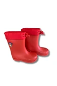 Konçlu Erkek Çocuk Yağmur Çizmesi 26-35 Kırmızı thumbnail 5