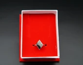 925 Ayar Kadın Gümüş Oltu Taşı  Yüzük sy00027 thumbnail 3