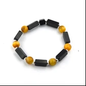 Hematit ve Kesme Oltu Taşı Bileklik thumbnail 2