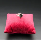 925 Ayar Kadın Gümüş Oltu Taşı  Yüzük sy00027 thumbnail 2