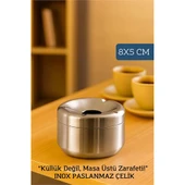 Modacar Inox Paslanmaz Çelik Küllük – 8 x 5 cm | Modern, Hijyenik ve Dayanıklı Tasarım - 1