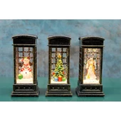 Telefon Kulübeli Işıklı Kar Küresi thumbnail 1