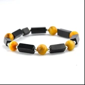 Hematit ve Kesme Oltu Taşı Bileklik thumbnail 1