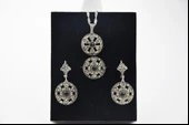 Çember Gümüş İşleme Kadın Takı Seti - 2