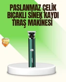 Koyu Yeşil Profesyonel Metal Gövdeli Saç Kesme Makinesi thumbnail 1