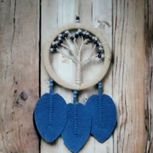 Rüya Kovan Hayat Ağacı Dream Catcher Mavi thumbnail 1