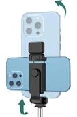Tripod Selfie Çubuğu Bluetooth Kumandalı Kablosuz Led Işıklı - 1