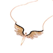 BlackCraft ​925 Ayar Gümüş Rose Mikail Meleği Kolye (BC-DE6A2B) thumbnail 4