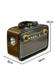 Nostaljik Radyo Bluetooth Bağlantılı Müzik Kutusu Ahşap - 1
