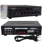 Westa WM-750U 80 Watt 2 Mikrofon Girişli Trafolu Anfi thumbnail 3