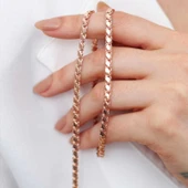 BlackCraft Gümüş Rose Pullu Arpa Zincir (BC-C49C5C) thumbnail 2