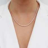 BlackCraft Gümüş Rose Pullu Arpa Zincir (BC-C49C5C) thumbnail 3