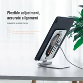 Nillkin NKT01 PowerHold Tablet 15W Wireless Şarj Cihazı Masaüstü Tablet Tutucu Stand - 5