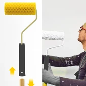 1117 Sünger Kristalli Delikli Efekt Rulo 20 cm Grenli Boya Uygulama Rulosu thumbnail 4