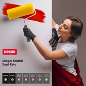 1118 Sünger Kristalli Efekt Rulo 20 cm Grenli Boya Uygulama Rulosu thumbnail 2